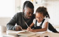 Male carer and child