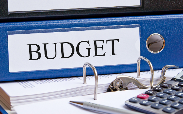 Budget folder and calculator