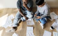 Couple struggling with debt