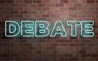 Debate sign