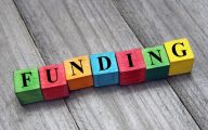Blocks spelling out the word 'funding'