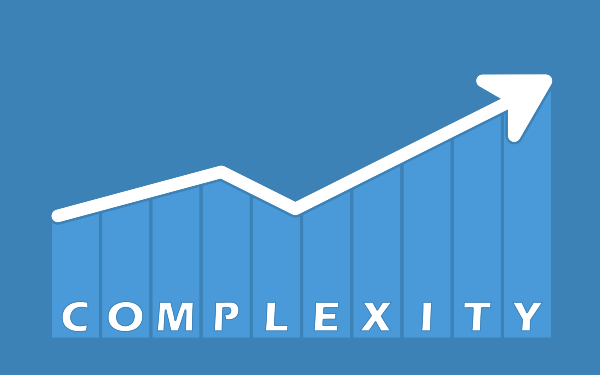 Graph showing increased complexity