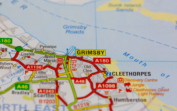 Grimsby on map