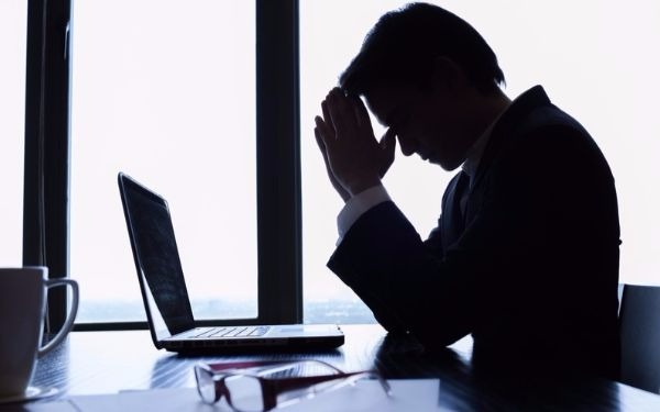 man at office