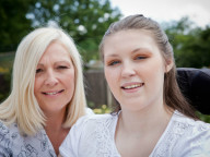 Lucy Watts and her mother