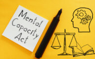 Mental capacity act is shown using a text
