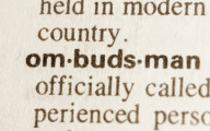 Image of dictionary definition of the word 'ombudsman'