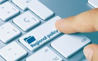 Regional policy key on keyboard