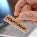 registration printed on rubber stamp