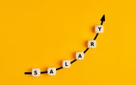 An illlustration of a salary rise