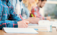 Students studying