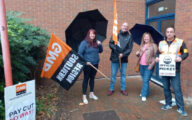 Swindon social workers on strike