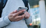 teenager with phone