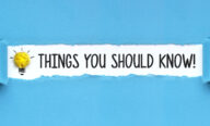 Things you should know written next to a lightbulb