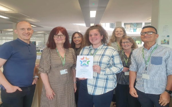 South Gloucestershire Council's 0-25 service receiving a VIP (Values in Practice) Award