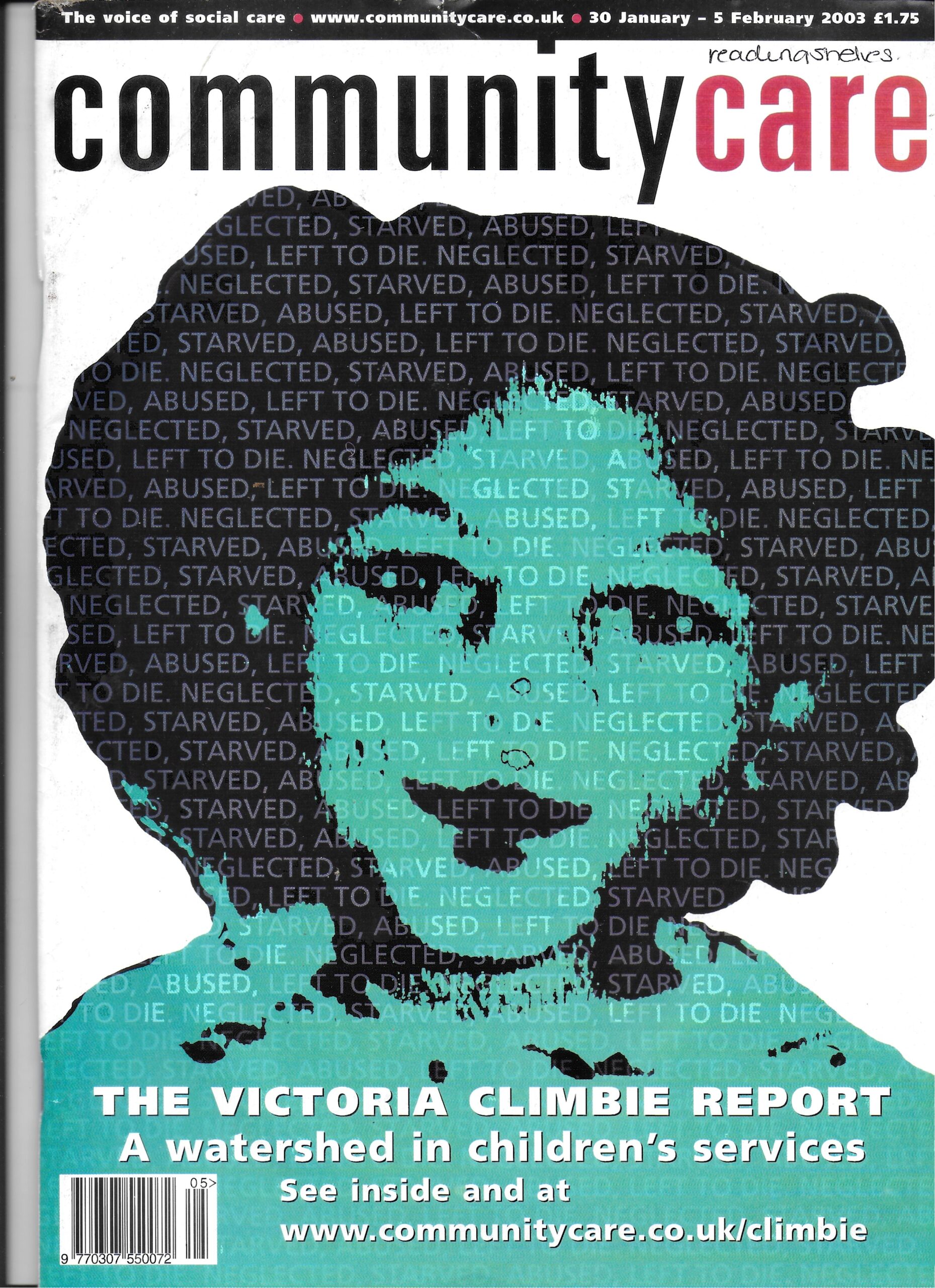 Victoria Climbie Com Care frontpage