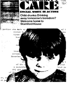 Maria Colwell, pictured on the front page of Community Care