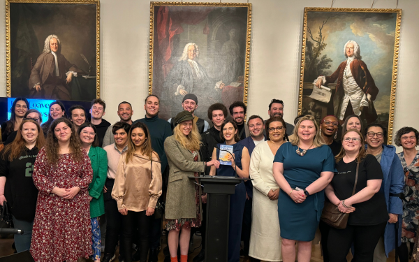 A group picture of contributors to Free Loaves on Fridays, an anthology of writings by people who are, or were, in care
