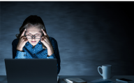 stressed social worker